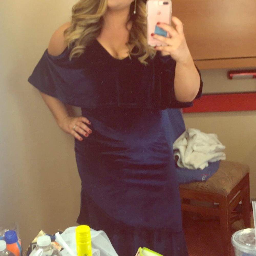 ASOS Velvet Maternity Dress